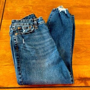 Denizen boyfriend ankle cut Factory distressed